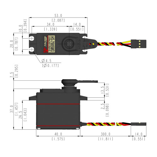 HS-7985MG High Torque Metal Gear 24T Digital Coreless Servo HS-7985MG High Torque Metal Gear 24T Digital Coreless Servo