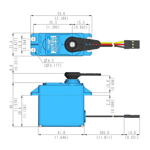 HS-645MG High Torque Metal Gear Servo | Hitec Radio Control