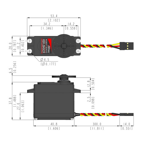 HSR-2645CR Robotic Continuous Rotation 24T Digital Servo HSR-2645CR Robotic Continuous Rotation 24T Digital Servo