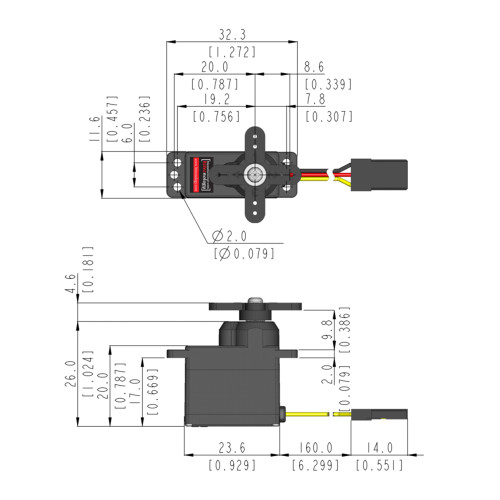 MD65MG 11.9g Magnetic Encoder Metal Gear Digital Micro Servo MD65MG 11.9g Magnetic Encoder Metal Gear Digital Micro Servo