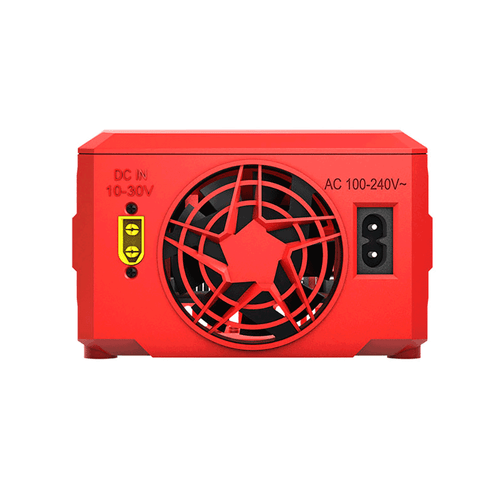 Hitec RDX2 200 battery charger rear panel with dual charging ports