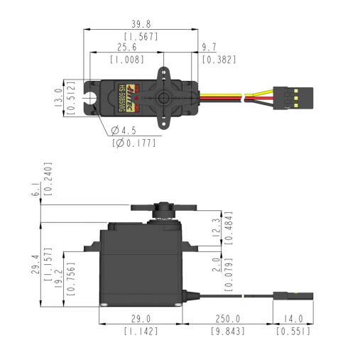 HS-5086WP Waterproof Metal Gear Micro Servo | Hitec RCD