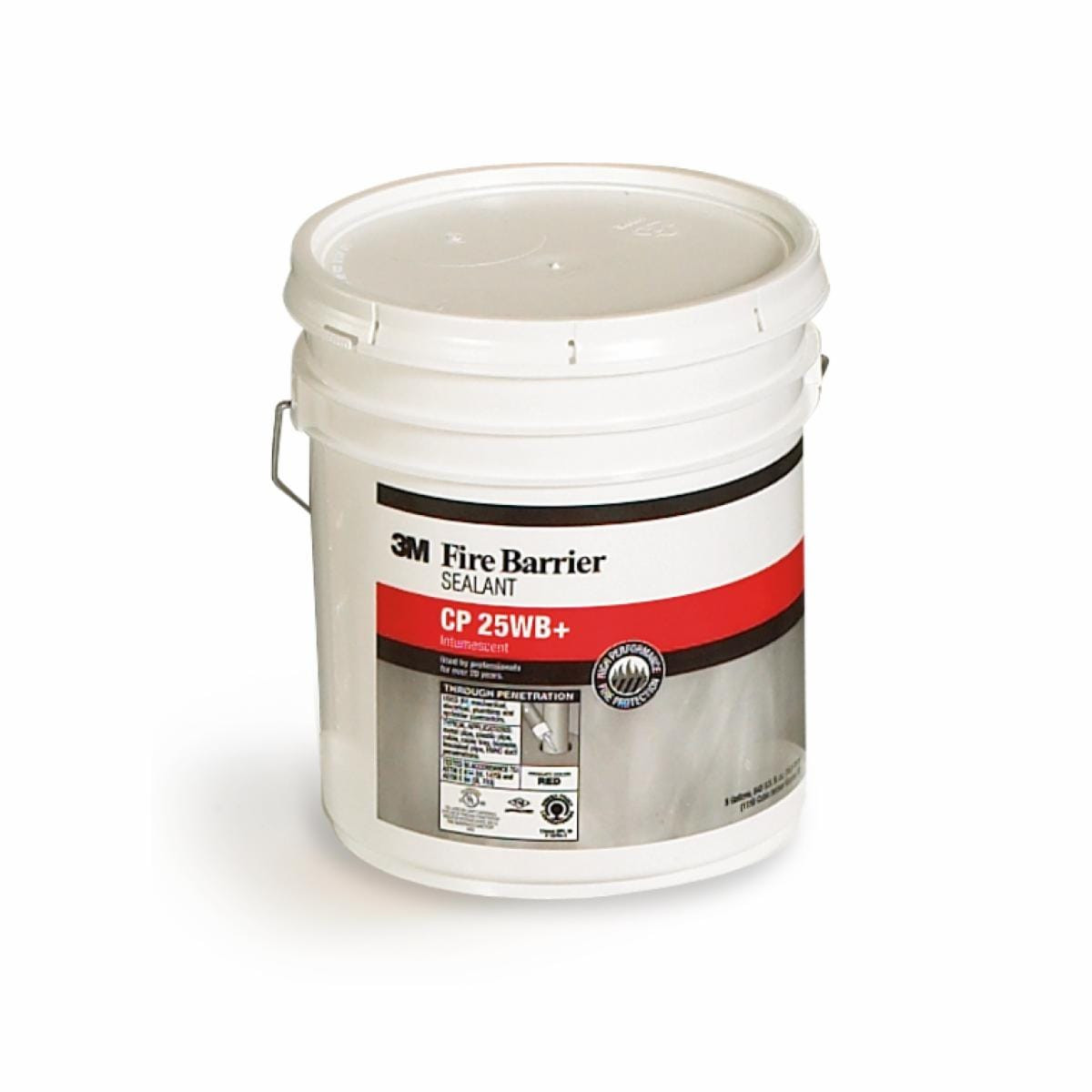 Protection Fire 3m 3M Fire Barrier Sealant CP 25WB+, Red, 5 Gallon (Pail), 1 Each/Case ...