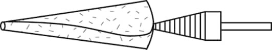 Standard Abrasives Cone Point Mandrel 709675, K-110, 5/Bag, 100 ea/Case ...