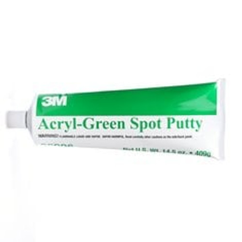 3M Acryl Putty, 05096, Green, 14.5 oz,Case of 12 Tubes