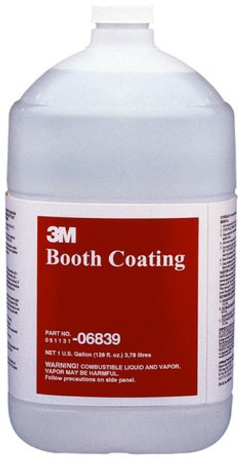 3M Booth Coating, 06839, 1 gal, Case of 4