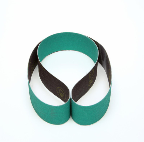 3M Cloth Belt 577F, 80 YF-weight, 2 in x 48 in, Film-lok, Single-flex,
(25/Pac) Case of 50