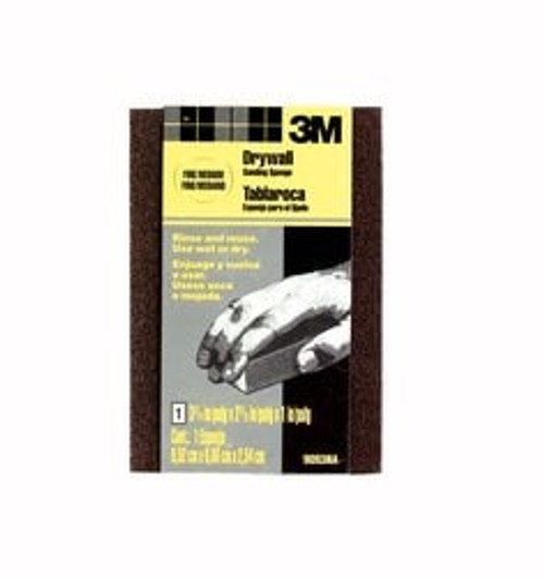 3M Drywall Sanding Sponge 9093DC, Dual Grit Block, 3 3/4 in x 2 5/8 in x 1 in, Fine/Medium, 24 ea/cs