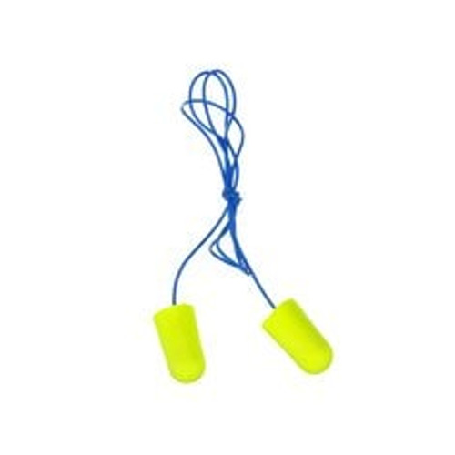 3M E-A-Rsoft Yellow Neons Earplugs 311-1251, Corded, Poly Bag, Large
Size, 2000 Pair/Case