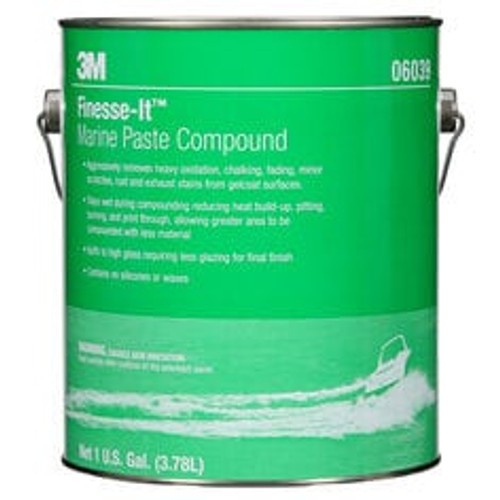 3M Finesse-it Marine Paste Compound, 06039, 1 gal, 4 per case