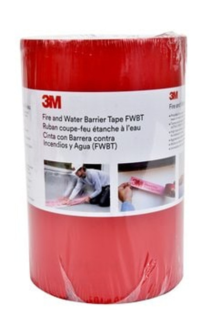 3M Fire and Water Barrier Tape FWBT8, Translucent, 8 in x 75 ft, 4
Each/Case