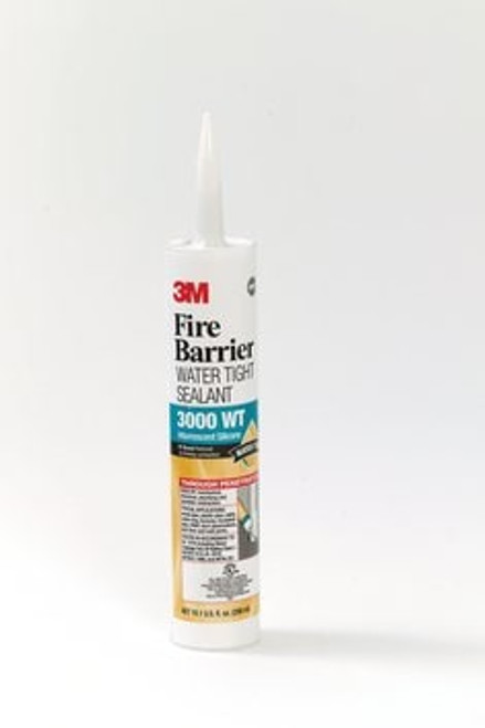 3M Fire Barrier Water Tight Sealant 3000WT, Gray, 10.1 fl oz Cartridge,
12 Each/Case