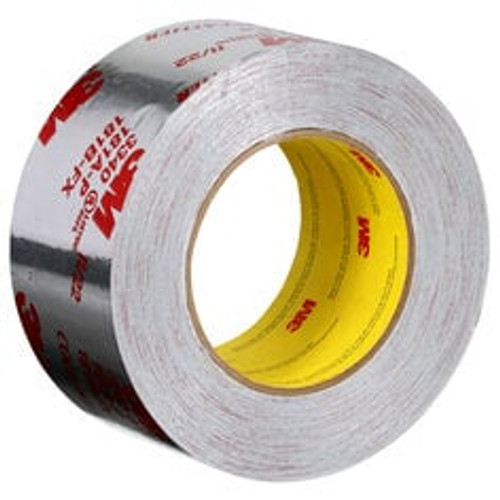 3M Foil Tape 3340, Silver, 2 1/2 in x 50 yd, 3.9 mil, 20 Rolls/Case