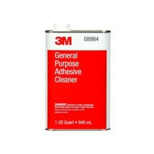 3M General Purpose Adhesive Cleaner, 08984, 1 Quart, 6 per case