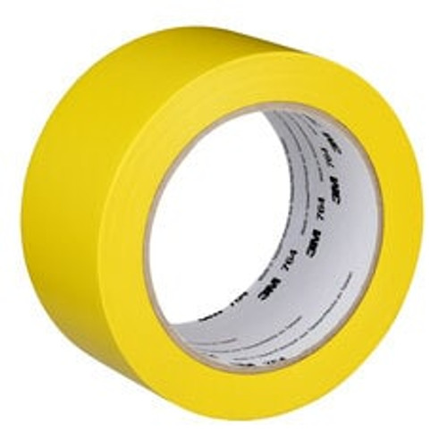 3M General Purpose Vinyl Tape 764, Yellow, 2 in x 36 yd, 5 mil, 24 Roll/Case, Individually Wrapped Conveniently Packaged