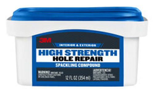 3M High Strength Hole Repair CC-12-DT, Color Changing Spackling Compound, 12 fl oz, 12/case