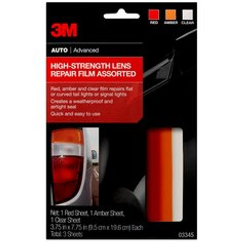 3M High-Strength Lens Repair Film Assorted, 03345, 3.75 in x 7.75 in,
24 per case
