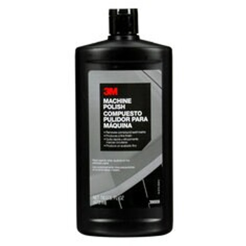 3M Machine Polish, 39009, 1 pt (16 fl oz/473 mL), 6 per case