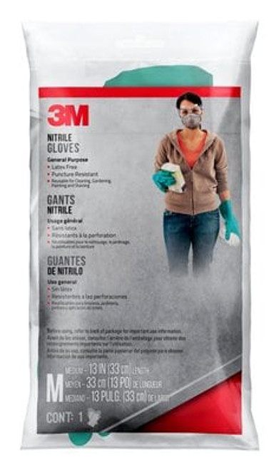 3M Nitrile Gloves, NitrMP1-DC, Medium, 10/case