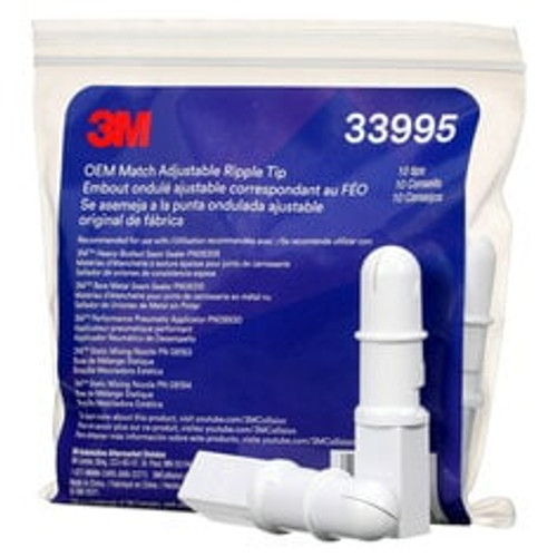 3M OEM Match Adjustable Ripple Tip 33995, 10 Nozzles/Pack, 5 Packs/Case