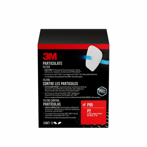 3M Particulate P95 Filter 5P71P5-C, 10 Each/Pack, 5 Pack/Case