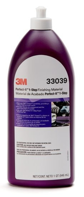 3M Perfect-It 1-Step Finishing Material, 33039, 1 qt (32 fl oz), 6 per
case