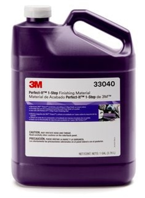 3M Perfect-It 1-Step Finishing Material, 33040, 1 gal (8.82 lb), 4 per case