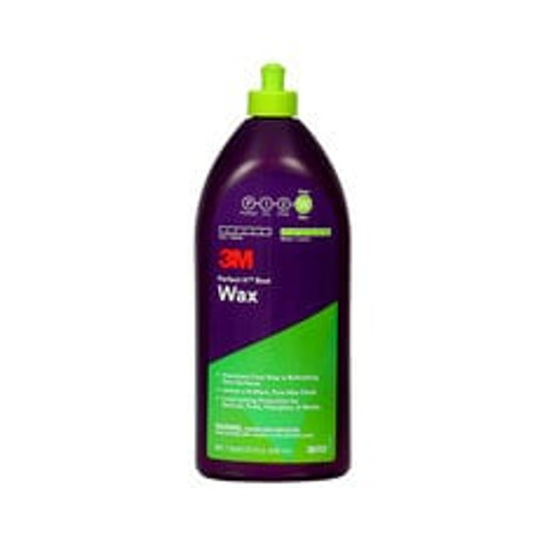 3M Perfect-It Boat Wax, 36113, 1 qt (32 fl oz/946 mL), 6 per case