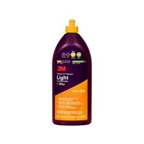 3M Perfect-It Gelcoat Light Cutting Polish + Wax, 36110, 1 quart (32
fl oz), 6 per case