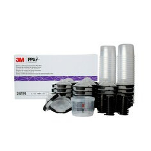 3M PPS Series 2.0 Spray Cup System Kit 26114, Mini (6.8 fl oz, 200
mL), 200 Micron Filter, 1 Kit/Case