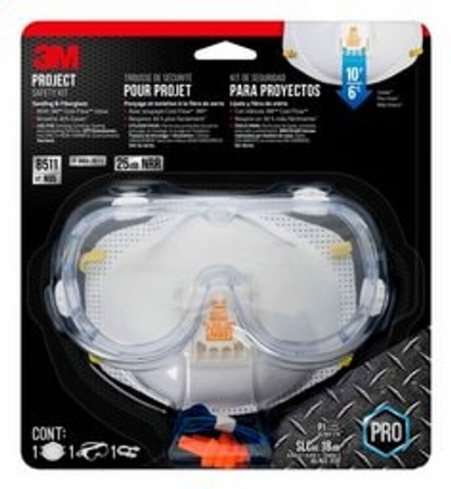 3M Project Safety Kit with Valved Respirator, Project H1DC-PS, 6/case