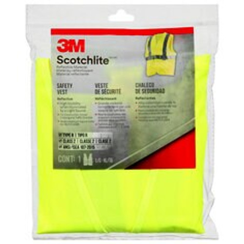 3M Reflective Vest Day/Night Safety Vest, 94616H1-DC-THD, Hi-Viz
Yellow, 6/case