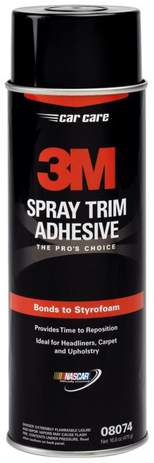 3M Spray Trim Adhesive, 08074, 16.8 oz Nt Wt, 6 per case