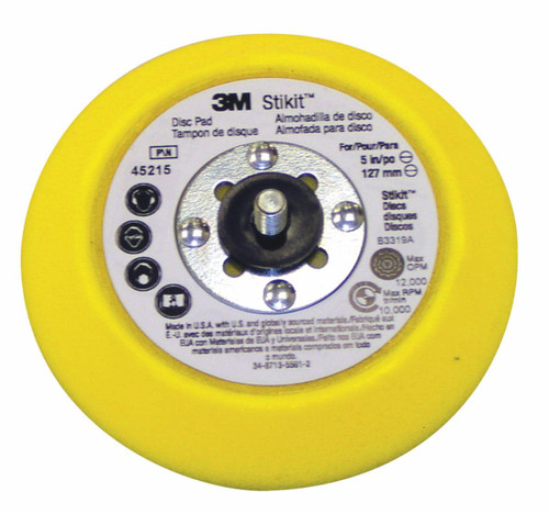 3M Stikit Disc Pad 45215, 5 in x 3/4 in x 5/16-24 External, 10 ea/Case