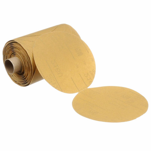3M Stikit Gold Paper Disc Roll 216U, P240 A-weight, 5 in x NH, Die
500X, 175 Discs/Roll, 6 Rolls/Case