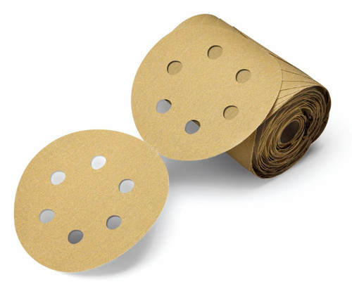 3M Stikit Paper Disc Roll 236U, 6 in x NH 6 Hole, P100 C-weight, D/F,
Die 600FH, 100 Discs/Roll, 4 Rolls/Case