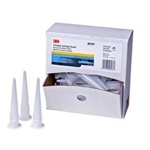 3M Threaded Cartridge Nozzle, 08187, 50 per carton, 6 cartons per case