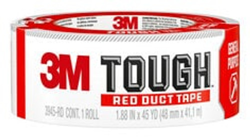 3M Tough Duct Tape 3945-RD, 1.88 in x 45 yd (48 mm x 41.1 m), Red