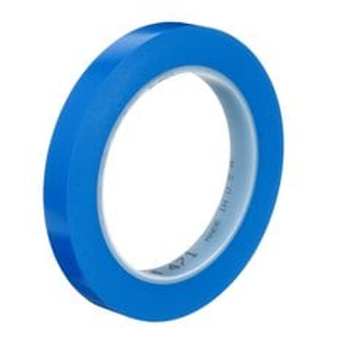 3M Vinyl Tape 471, Blue, 1/2 in x 36 yd, 5.2 mil, 72 Roll/Case,
Individually Wrapped Conveniently Packaged