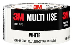 3M White Duct Tape 3920-WH, 1.88 in x 20 yd (48 mm x 18,2 m) Case of 12