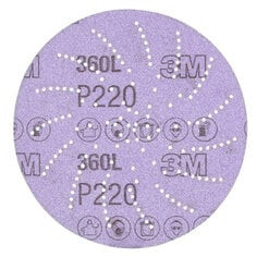 3M Xtract Film Disc 360L, P220 3MIL, 5 in, (100/Carton) Case of 500