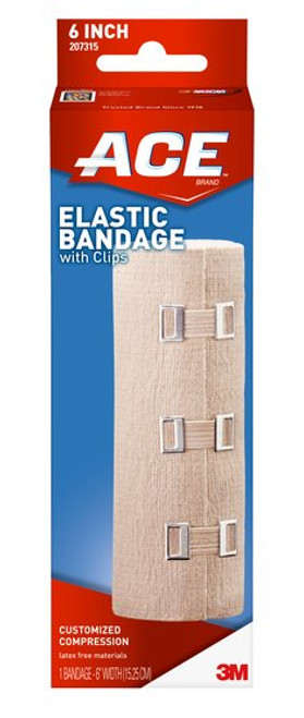 ACE Brand Elastic Bandage w/clips 207315, 6 in Case of 36