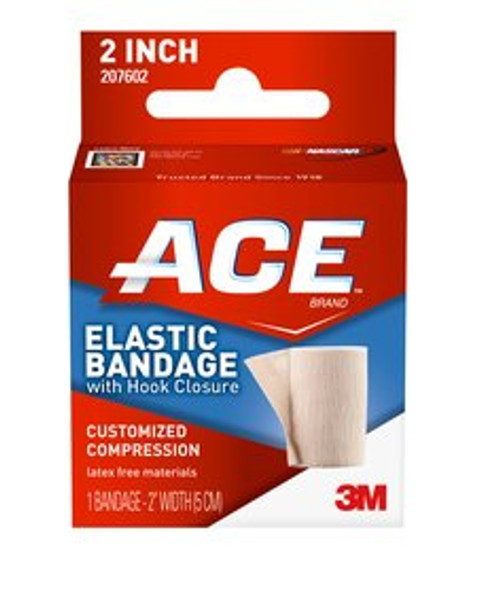 ACE Elastic Bandage w/ hook closure 207602, 2 in Case of 72