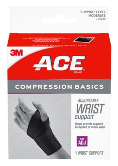 ACE Sport Basics Wrist Support 105020, Adjustable Case of 12