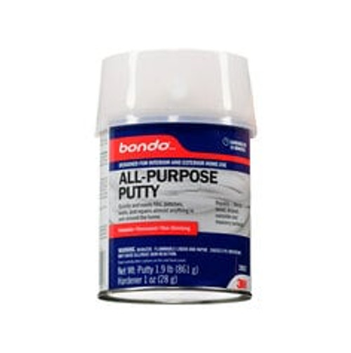 Bondo All-Purpose Putty, 20052, 1 Quart, 3 per case