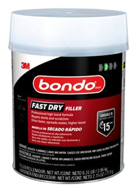 Bondo Fast Dry Filler FD-GAL-ES, 6.31 lb, 2/Case