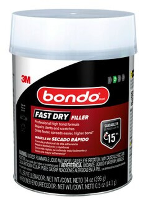 Bondo Fast Dry Filler FD-PT-ES, 14 oz (396.89 g), 8 per case