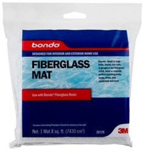 Bondo Fiberglass Mat, 20129, 8 sq ft, 6 per case