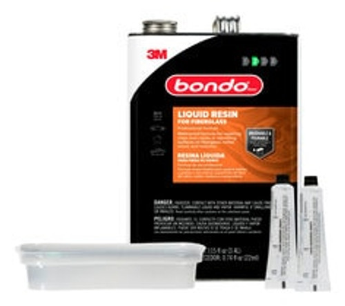 Bondo Fiberglass Resin, 00404, 0.9 Gallon, 4 per case