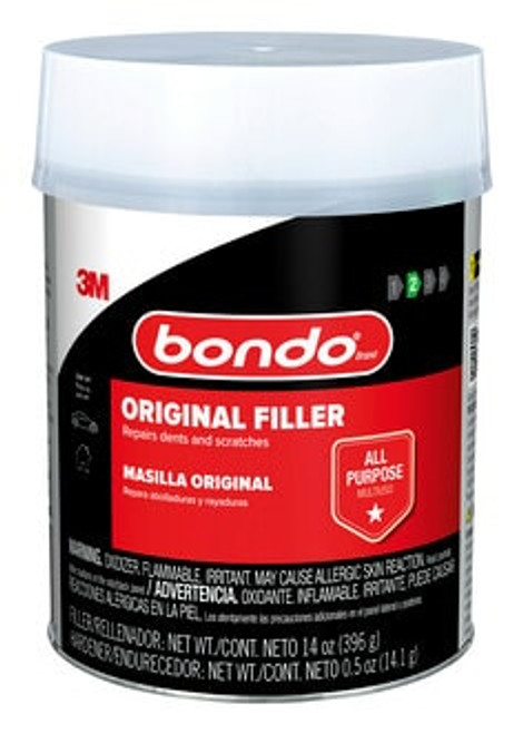 Bondo Original Filler OR-PT-ES, 14 oz (396.89 g), 8/Case